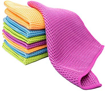 YSN Home Collection YSN52 - Mikrofasertuch Waschlappen extra saugfähig - 16 STÜCK 25x25 cm -gemischte Farben