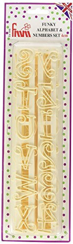 FMM Upper Case Funky Alphabet & Number Tappit Cutters Set