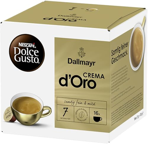 NESCAFÉ DOLCE GUSTO DALLMAYR Crema d'Oro Kaffeekapseln 1er Pack (1 x 16 Portionen)