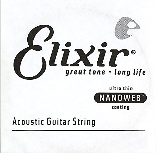Corda singola per chitarra acustica bronzo 80/20 Elixir® Strings con rivestimento NANOWEB® (.047)