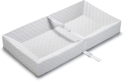 Summer by Ingenuity 4-seitige Wickelauflage - Strapazierfähige, gesteppte Wickelauflage aus wasserfestem Material, inklusive Sicherheitsgurt mit Schnellverschluss für Kleinkinder