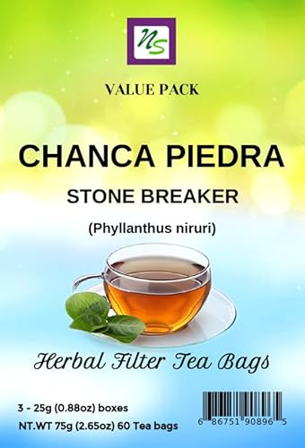 Chanca Piedra Tea Stone Breaker Tea Bags Filter Tea Value Pack (60 Tea Bags)