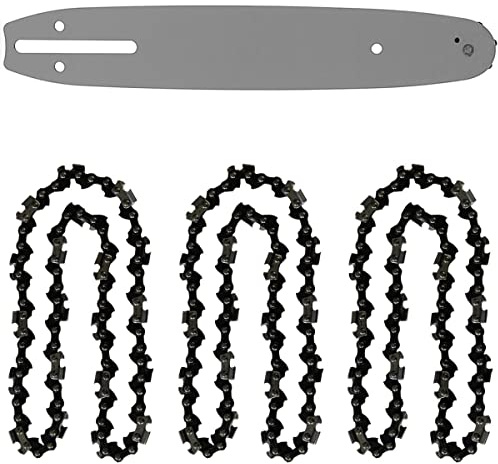 GT Garden Guide 10 Pouces (26 cm) avec Lot de 3 chaînes 40 maillons pour tronçonneuse élagueuse 25 cm3
