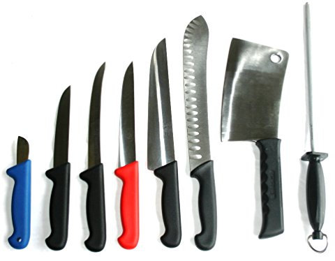 Smithfield la suprême Sheffield en set de 8 couteaux boucher.