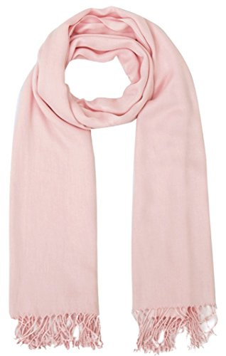 World of Shawls Super Soft Pashmina Shawl Scarf Wrap (Baby Pink)