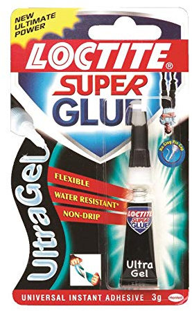 Loctite Super Glue Gel Extra Strong Adhesive For Rubber Leather Wood 1621078 3G
