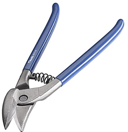 kwb Profi Blech-Schere Rechts-Schnitt 260 mm f. enge Kurven, Schneiden für Blech max. 1,5 mm und Edelstahl / V2A bis 1 mm ausgelegt