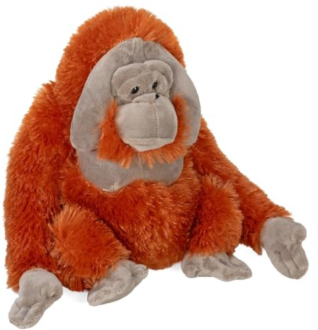 Wild Republic Cuddlekins Orangután Macho, Animales de Peluche, 30 cm, Regalo Recién Nacido, Peluches para Niños, Juguete de Peluche, Peluches para Niñas, Relleno Elaborado con Botellas Recicladas