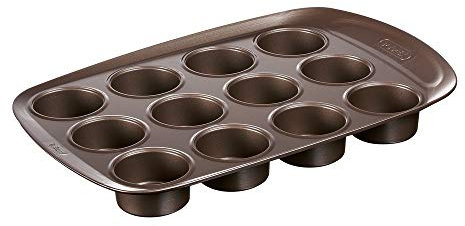 Pyrex - Asimetria - Moule à 12 Muffins en Métal Anti-Adhésif Ø 6.50 cm