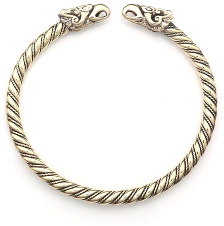 Drachensilber Wikinger Schmuck Armreif Raben Bronze Armschmuck Odins Raben großer Männer Herren Armspange Hugin und Munin Armband