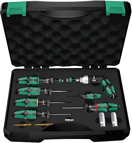 Wera, 7443/12 Kit per l'installazione di sistemi di controllo della pressione dei pneumatici, 12 pezzi
