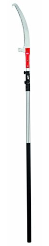 Ausonia - Seghetto potatura chiudibile 350 mm con asta telescopica lunghezza massima 4,6 mt con fodero plastica per la lama