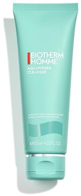 Biotherm Homme Aquapower Cleanser, erfrischendes Reinigungsgel für Männer, mit Life Plankton und Oligo-Mineralien, feuchtigkeitsspendendes Reinigungsgel für eine gründliche Hautreinigung, 125 ml