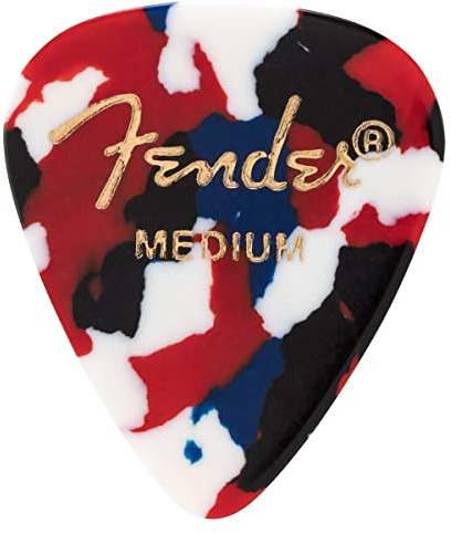 Fender 351 Shape Classic Picks (12 Pack) for electric guitar, acoustic guitar, mandolin, and bass