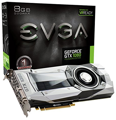 EVGA GeForce GTX 1080 08G-P4-6180-KR 8GB Founders Edition PCI-Express-Grafikkarte mehrfarbig
