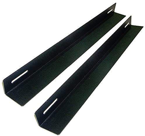 RackMatic - Guías laterales fijas de soporte para armario rack 19 negro 550mm