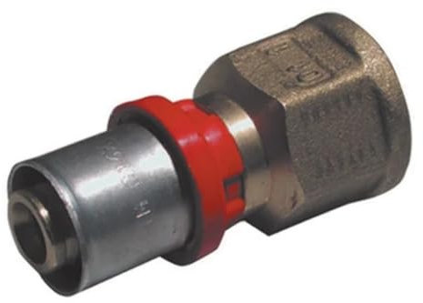 Raccordo diritto F 1/2 x14mm per tubo multistrato a pressare