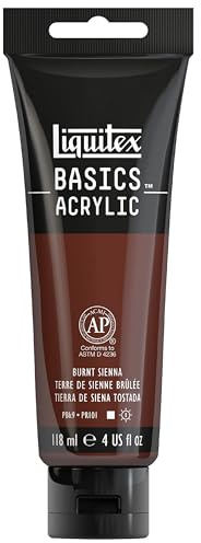 Liquitex Basics Acrylic, 118 ml Tube - Burnt Sienna