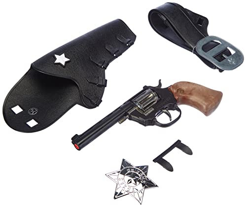 Schrödel J.G. 1950149 Super 88 Junior: Leksakspistol och pistolbälte, i presentförpackning, västerländskt set, svart (195 0149)