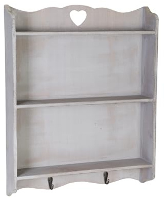 DRULINE MENSOLA Cuore Pensile Scaffale Erbe aromatiche Guardaroba scaffale Shabby Chic casa di Campagna