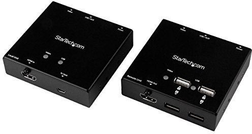 StarTech.com ST121USBHD - Extensor HDMI por Cable CAT6 con concentrador USB de 4 Puertos