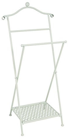 HAKU Möbel Herrendiener weiß gekälkt, Metall - Maße: B 46 cm x H 98 cm x T 35 cm, Style: Bohemian