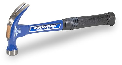 VAUGHAN Steel Eagle Curved Claw Hammer, Made In The USA, Shock Block, 16 oz, R16, VN10910