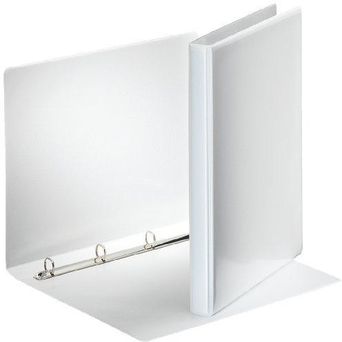 Esselte 49700 Ringbuch Praesentation, mit Taschen, A4, 4 Ringe 16 mm, weiss