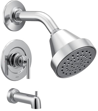 Moen T2903EP Gibson Posi-Temp Pressure Balancing Eco-Performance Modern Tub and Shower Trim Valve Required, Chrome, 1 Count
