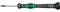Wera 05118072001 2054 Tournevis électronicien pour vis six pans creux, Hex-Plus, 3.0 mm x 60 mm, Noir/vert