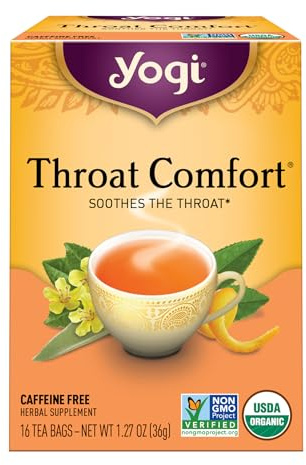 Yogi Tea Organic Throat Comfort Tea, 16 ct