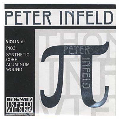 Thomastik Einzelsaite für Violine 4/4 Peter Infeld Synthetic Core - D-Saite synthetischer Kern, Alu umsponnen, medium