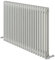 iBathUK Regency Horizontal Column Radiator, Double Panel Radiators, 600x1010mm Slim Radiator, Wall Mounted for Bathroom,Kitchen,Living Room- White
