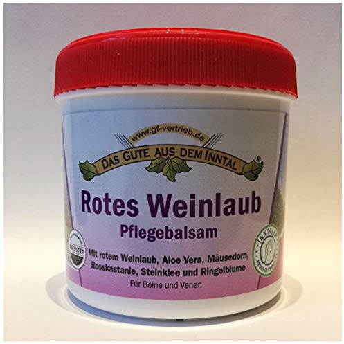 Rotes Weinlaub Pflegebalsam 500 ml für Beine & Venen
