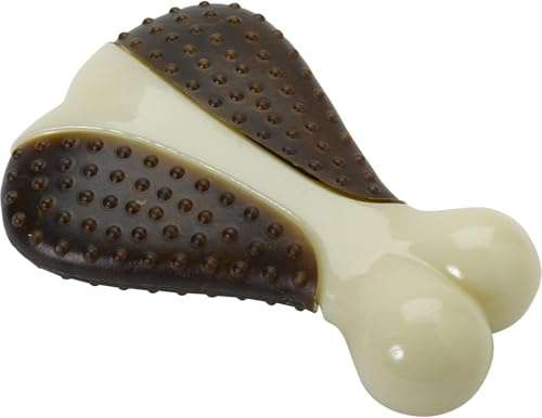 Petface Chicken Drummer Dog Treat & Toy Combo | Veggie-Flavoured Chew, Durable Nylon Toy, Encourages Positive Chewing, Suitable for Dogs Over 4 Months