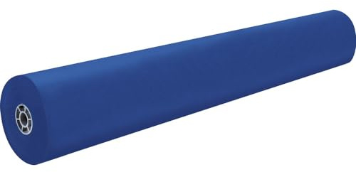 Pacon PAC63180 Rainbow Lightweight Duo-Finish Kraft Paper Roll, 3-Feet by 1000-Feet, Dark Blue (63180)