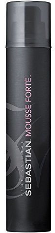 SEBASTIAN PROFESSIONAL MOUSSE FORTE – Schaumfestiger mit Hitzeschutz (200ml) – Lockenschaum für definierte Locken und Wellen mit zusätzlichem Sonnenschutz – stärkt und schützt