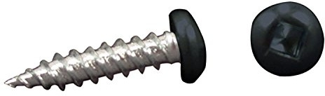 AP Products 012-PSQ500 BL 8 X 1 Black Finish #8 Pan Head Screw, 1 / Pack of 500