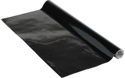 Venilia Pellicola adesiva, Nero opaco, 67,5 cm x 1,5 m, Spessore 95μ, Pellicola autoadesiva per mobili o cucina, carta da parati, PVC senza ftalati, Prodotto in UE