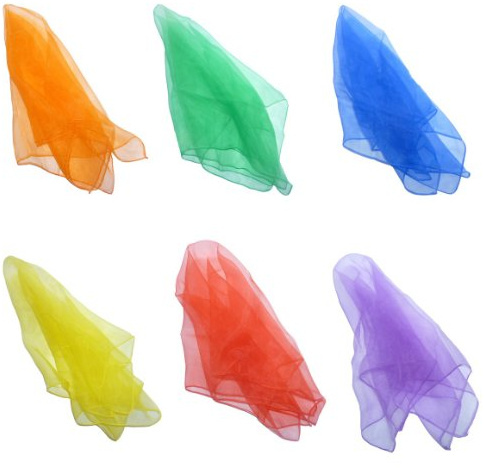 Hoerev Juggling Danse des Foulards Lot de 6 (60cmx60cm),6 Mélangé