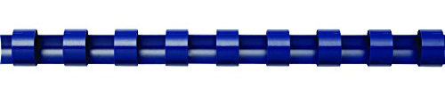 Fellowes Binderücken für Plastikbindung, 8 mm Durchmesser, 21 Ringe, für A4 Dokumente, blau, Packung mit 100 Stück