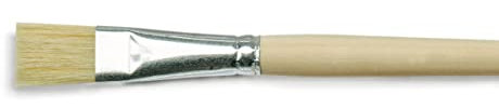 KREUL 722408-Pincel Universal, Arte, Hobby, Escuela y consumidores a Granel, Hechas de cerdas Naturales Resistentes, Plano, tamaño 8, Color Wood, 8 (722408)
