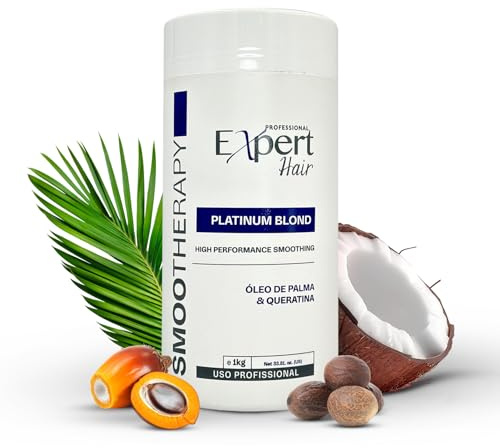 Expert Hair Smootherapy Platinum Blond- Platinum Hair Treatment, Thermo-Active & 4 x More Argan Oil - Capilar para El Cabello (1kg/35.3 oz)