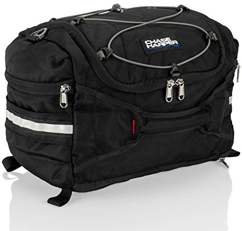 Chase Harper USA 4200 Hideaway Tail Trunk - Water-Resistant, Tear-Resistant, Industrial Grade Ballistic Nylon with Adjustable Bungee Mounting System for Universal Fit - BLACK