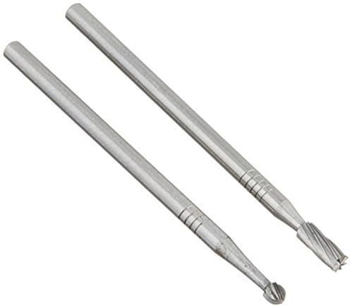 Proxxon 28750 Set of Tungsten carbide cutters, 2 pcs. (one sphere, one cylinder), Silver