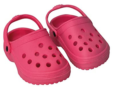 Heless 2009 - Schuhe für Puppen, kultige Clogs in Pink, Größe 38 - 45 cm