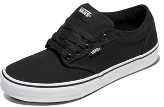 Vans Herren Atwood Sneaker, Canvas Black White, 44.5 EU