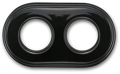 Fontini 31-802-27-2 - Marco madera haya 2 elementos porcelana negro pack