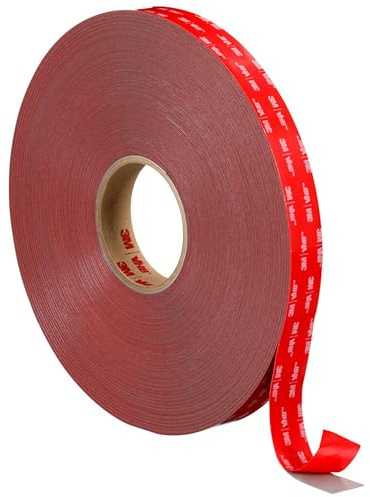 3M VHB Cinta Adhesiva, 4991 F, 12 mm x 16,5 m, 2,3 mm, 6 unidades, Gris
