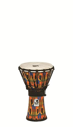 TOCA Djembe 7 Freestyle Rope Tuned Bali Kente Cloth SFDJ-7K